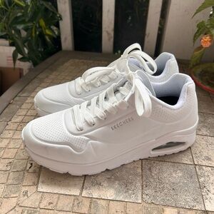 Skechers Uno Stand On Air Classic White Athletic Shoes sz 7